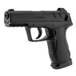 Pistolet CO2 Gamo C-15 Blowback noir vu du côté gauche, marquage Cal. 4,5 mm BB (.177)
