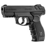Pistolet CO2 Gamo GP-20 Combat noir vu du côté gauche, marquage Cal. .177/4,5 mm