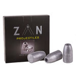 Boîte noire Zan Projectiles avec trois slugs à tête creuse posés devant