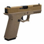 AW Custom VX9 Mod 1 tan vu du côté droit, mention AW Custom Training Weapon System sur la carcasse