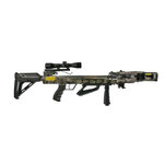 Arbalète Accelerator 410 camouflage de profil, crosse réglable, poignée verticale et lunette