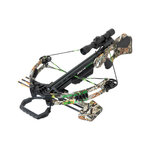 Arbalète à poulies Junxing Brave 360 camouflage avec lunette 4x32, étrier et carquois