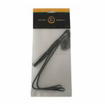 Corde noire dans son sachet transparent à cavalier EK Archery Research