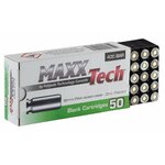 Boîte MaxxTech entrouverte laissant voir le plateau de cartouches 9 mm PAK