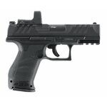 Pistolet Walther PDP Compact vu du côté droit, viseur point rouge monté sur la culasse
