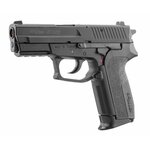 Pistolet à billes Sig Sauer SP2022 noir vu du côté gauche, marquage Sig Sauer SP2022 sur la culasse