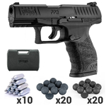 Pistolet WALTHER PPQ M2 T4E cal.43 type gomme cogne noir avec mallette et munitions 1