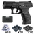 Pistolet WALTHER PPQ M2 T4E cal.43 type gomme cogne noir avec mallette et munitions 1