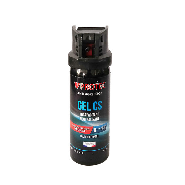 Bombe de défense au gel CS 50 ml VPROTEC