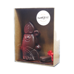 Saint-nicolas en chocolat noir chocolatstehle