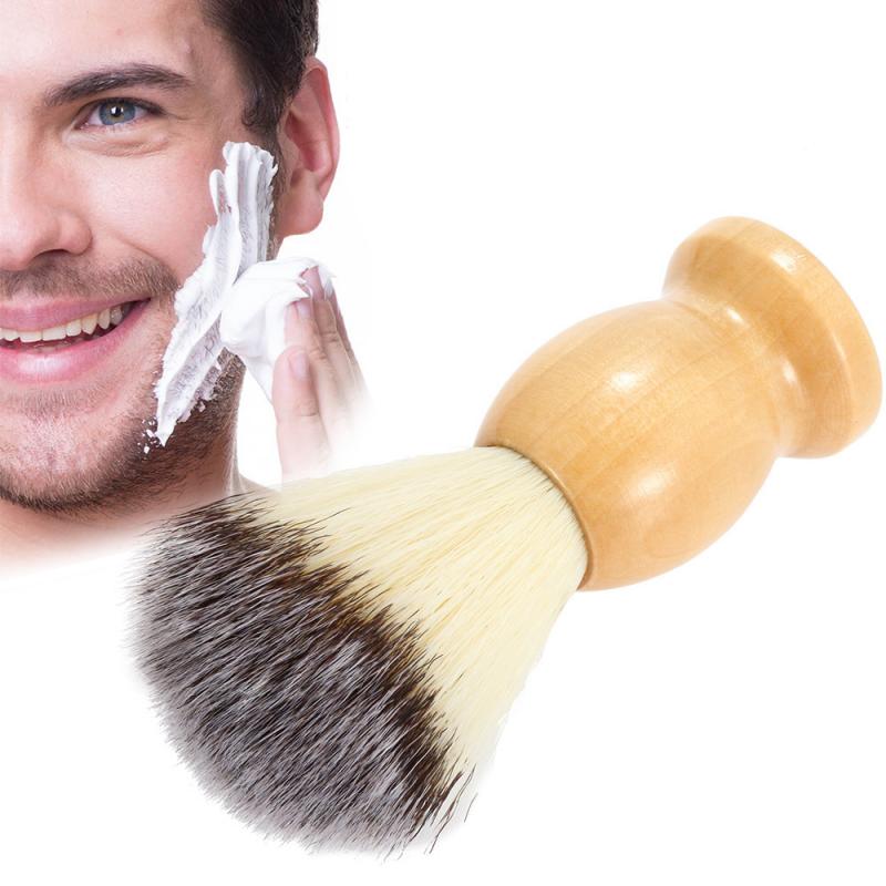 Professionnel-hommes-blaireau-manche-en-bois-pur-Nylon-pour-hommes-barbe-visage-nettoyage-rasage-barbier-masque