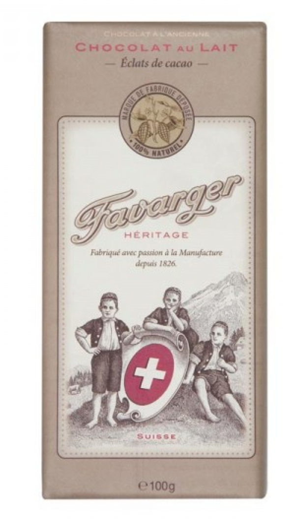 Favarger tablette lait éclats de cacao