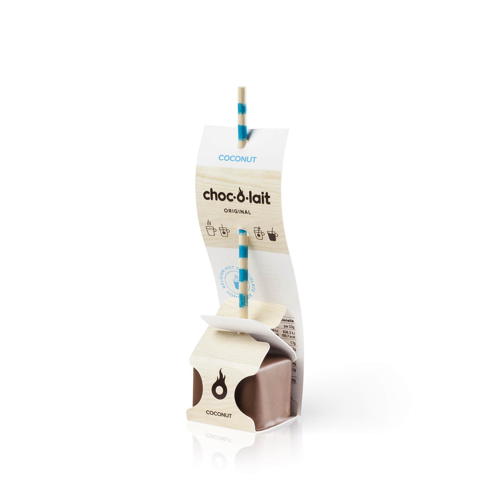 Choc-o-lait -Bâtonnet de Chocolat à la Noix Coco