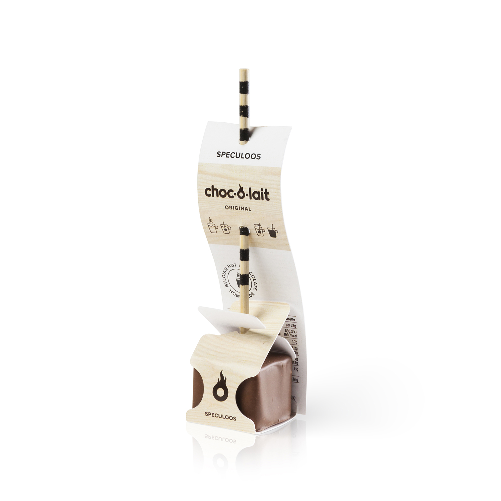 Choc-o-lait Bâtonnet de Chocolat au Speculoos