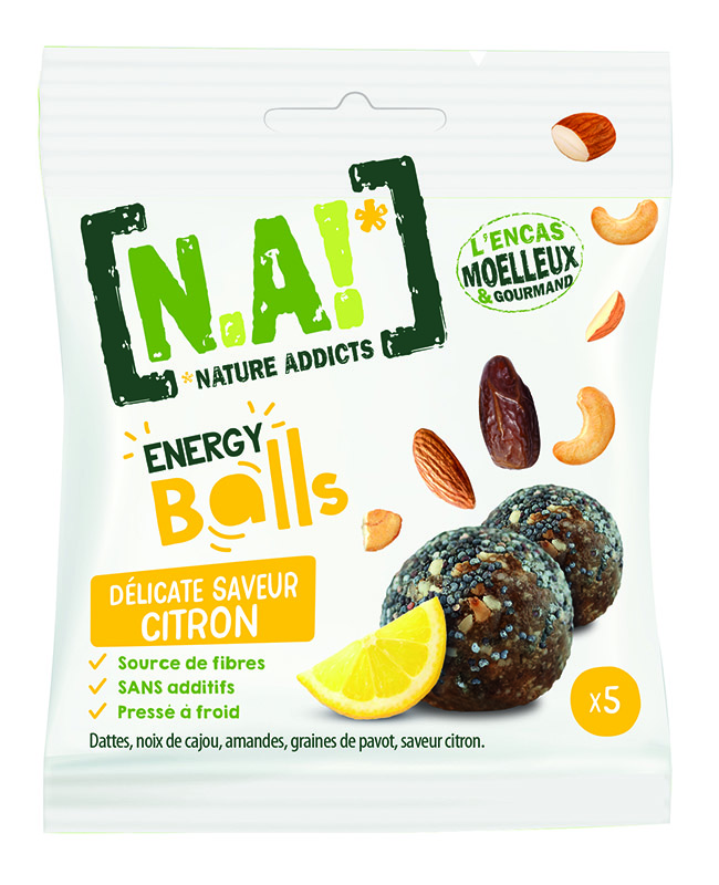 N.A ! Energy Balls -Délicate saveur Citron- 40g