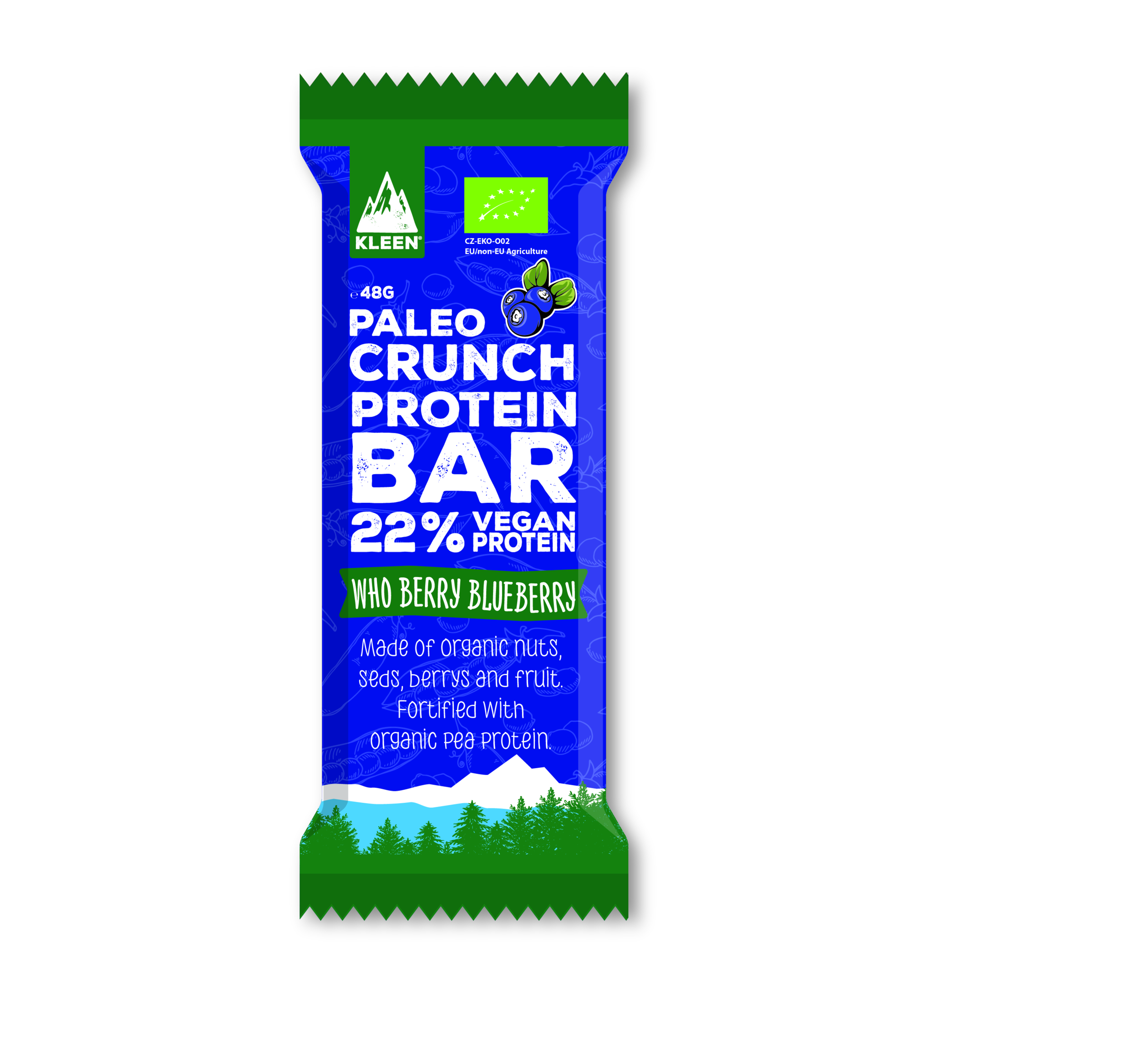 Barre Paléo Crunch PROTEIN -Myrtille- 47g