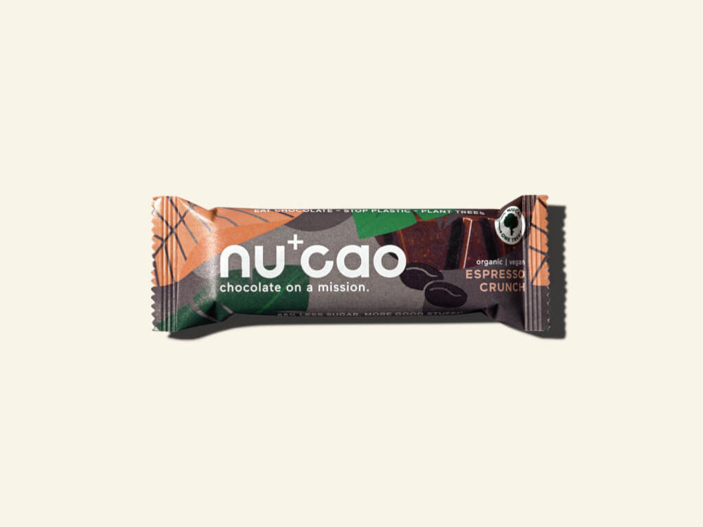 Nu+Cao - Barre Cacao Cru + Expresso Crunch - Bio - 40g