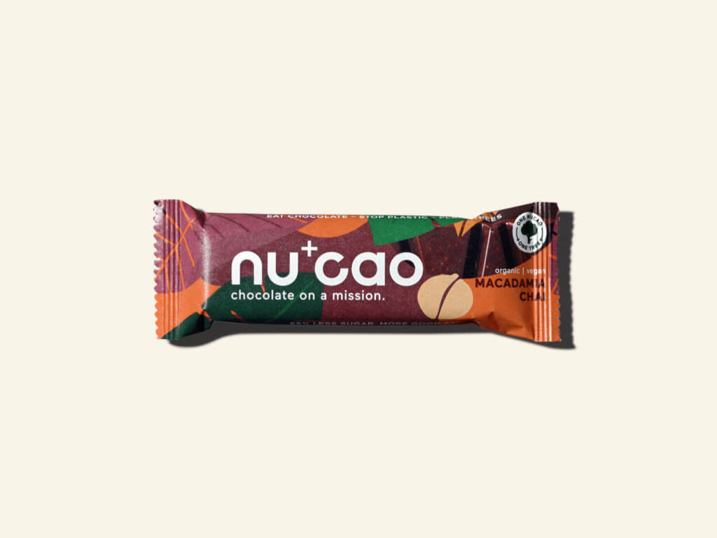 Nu+Cao - Barre Cacao Cru + Macadamia Chaï - Bio - 40g