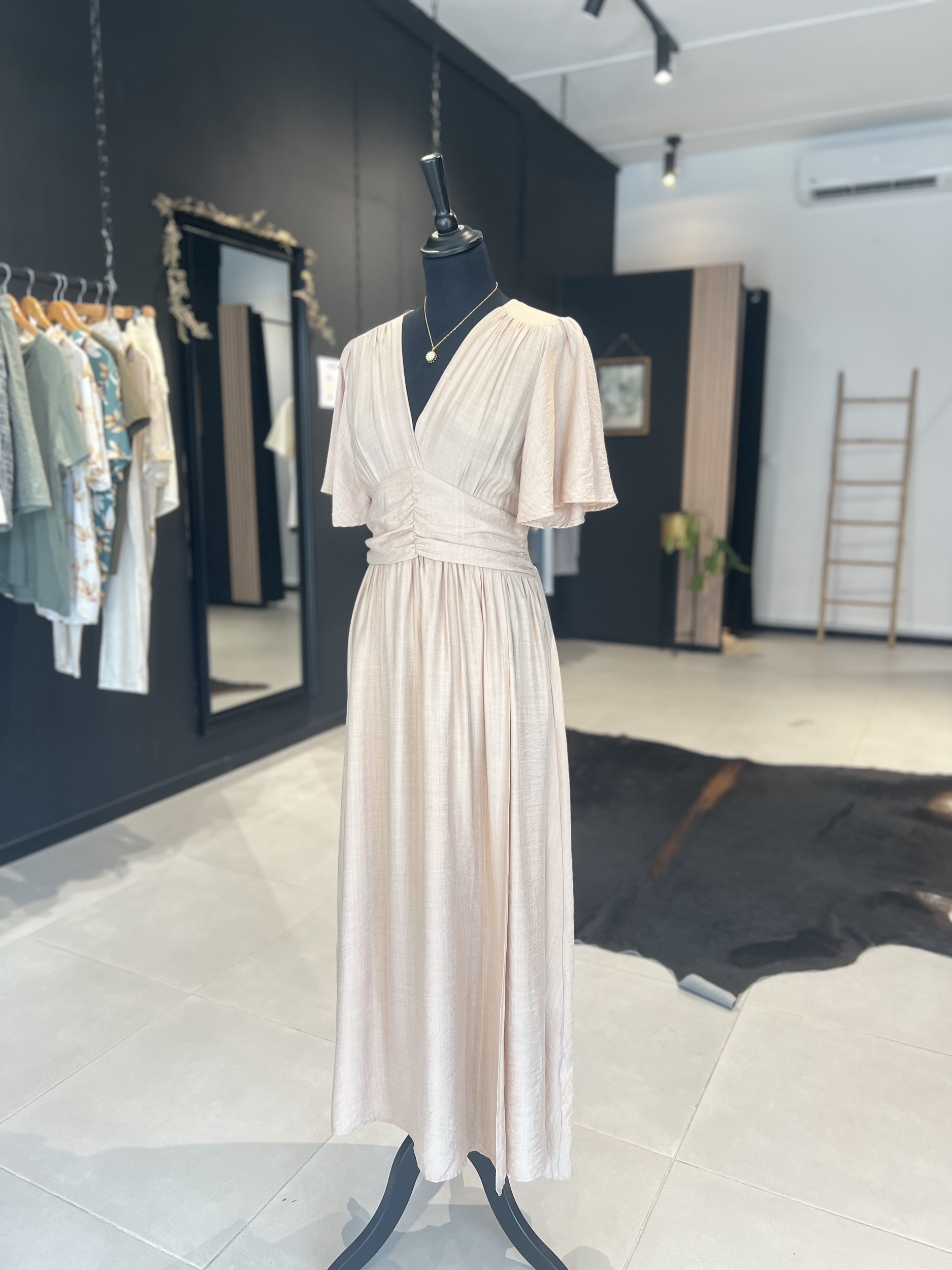 Robe ALBA beige perle des iles 974 mode femme