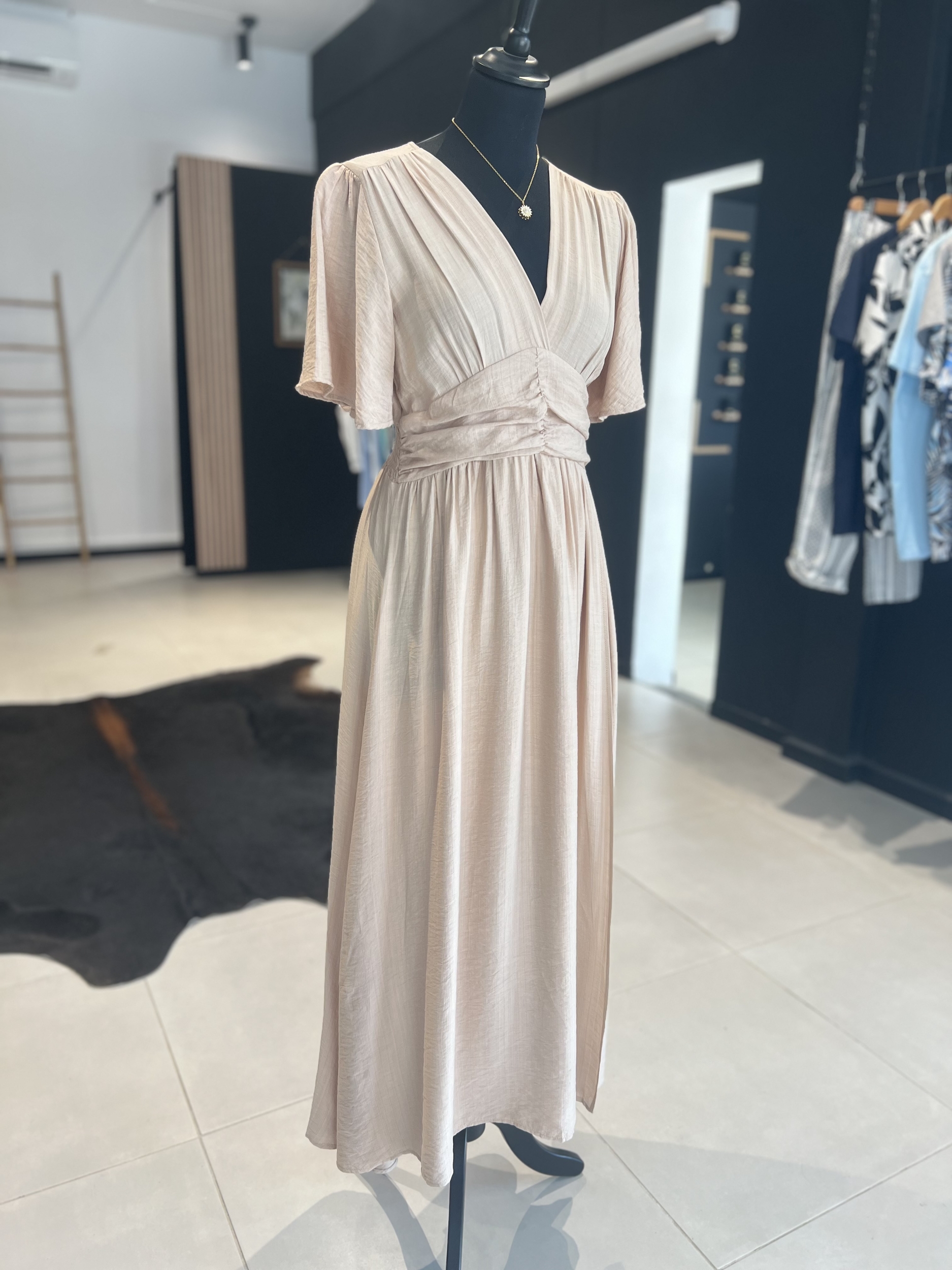 Robe ALBA beige perle des iles 974 mode femme