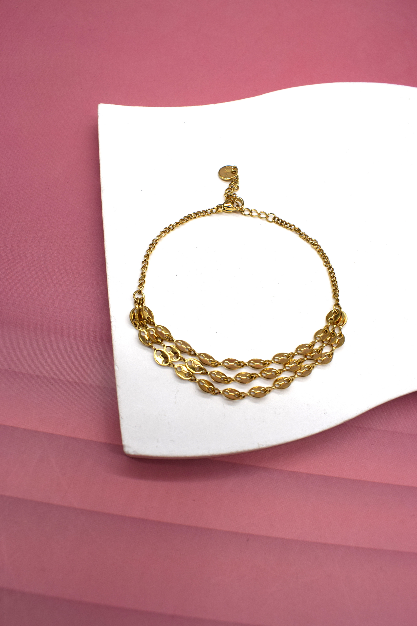 bracelet acier perle des iles mode femme