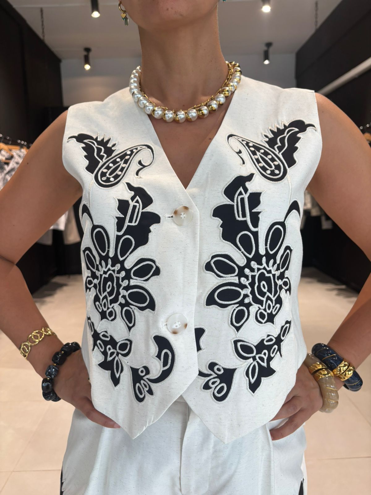 GILET MARIA Perle des iles mode femme 974