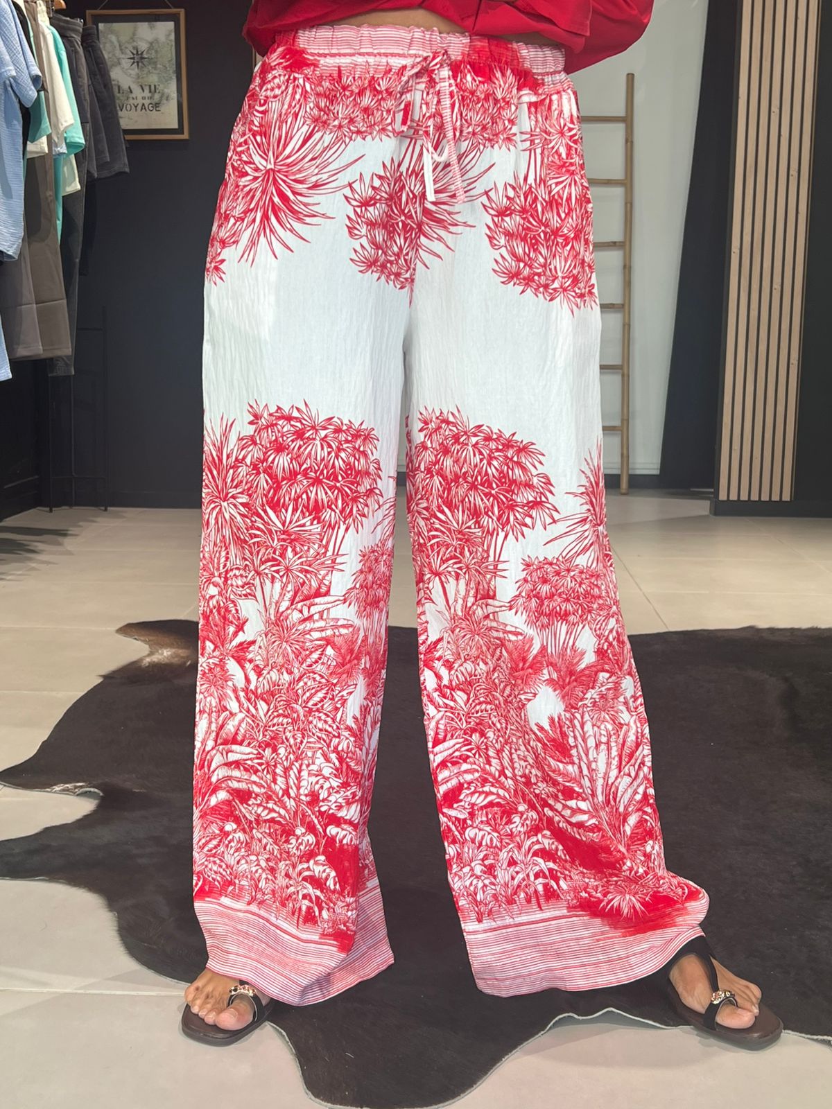 pantalon wild rouge