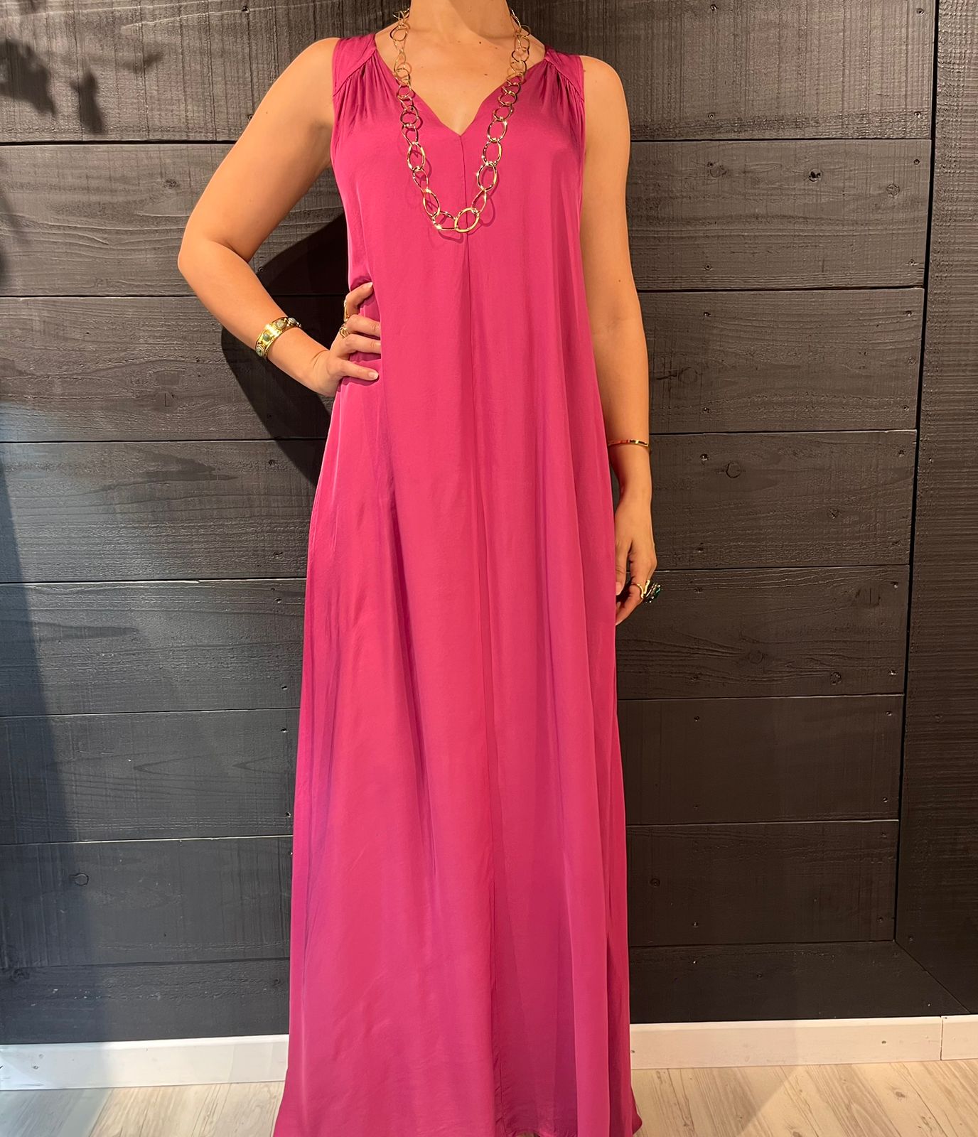 robe satinee violet perle des iles 974 mode femme