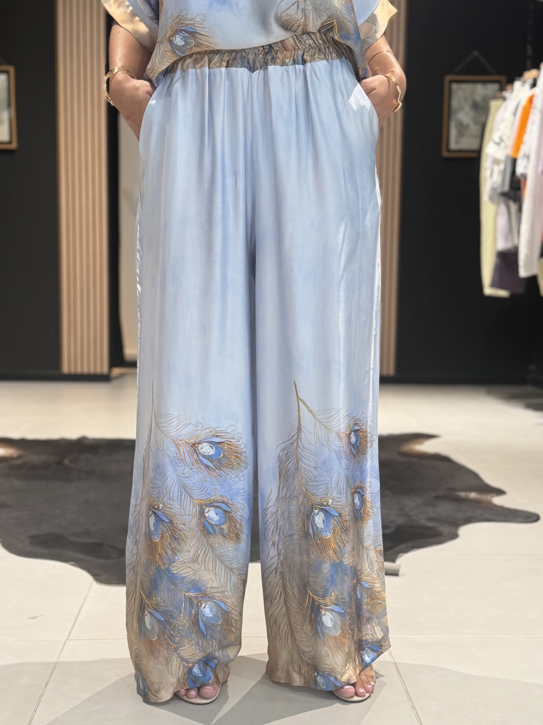 pantalon luna bleu ciel perle des iles 974