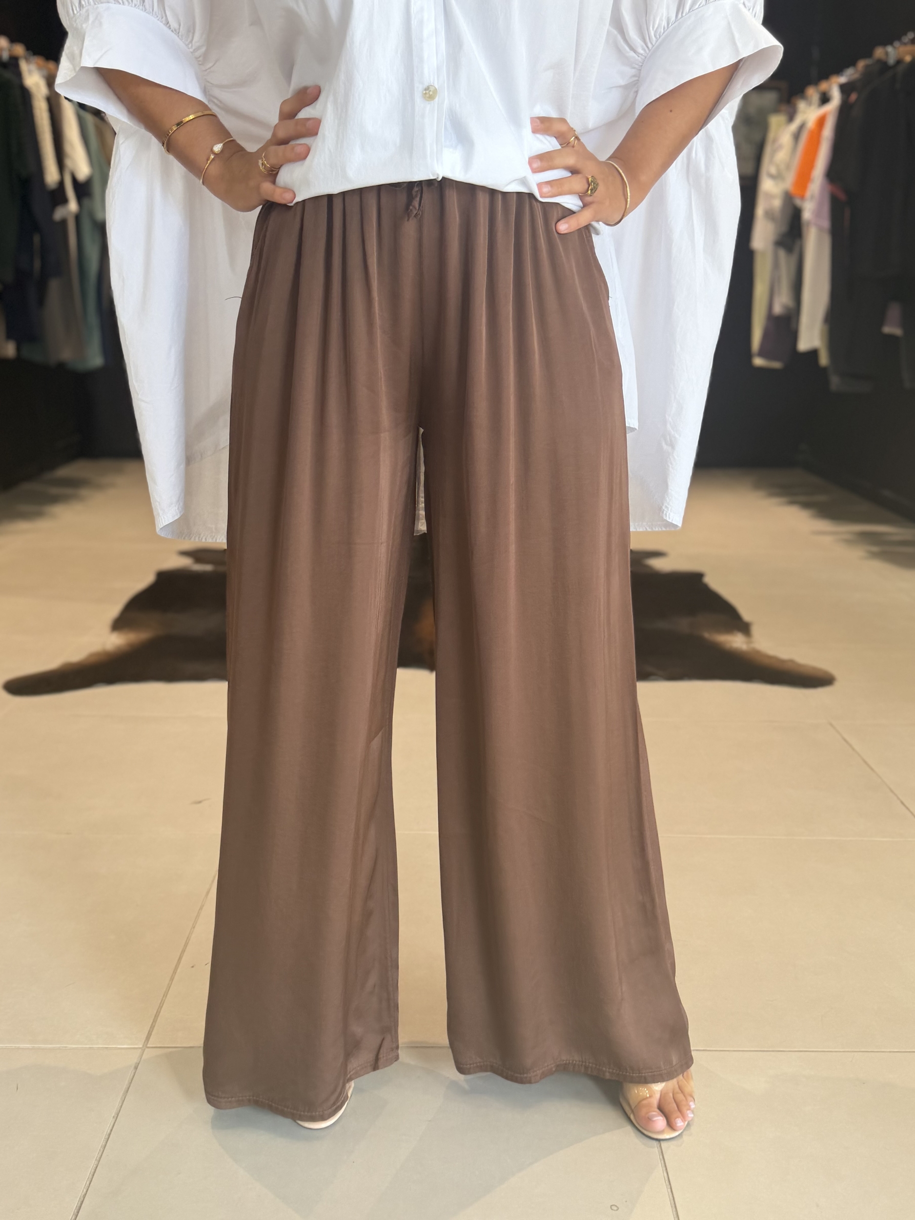 pantalon maira marrron
