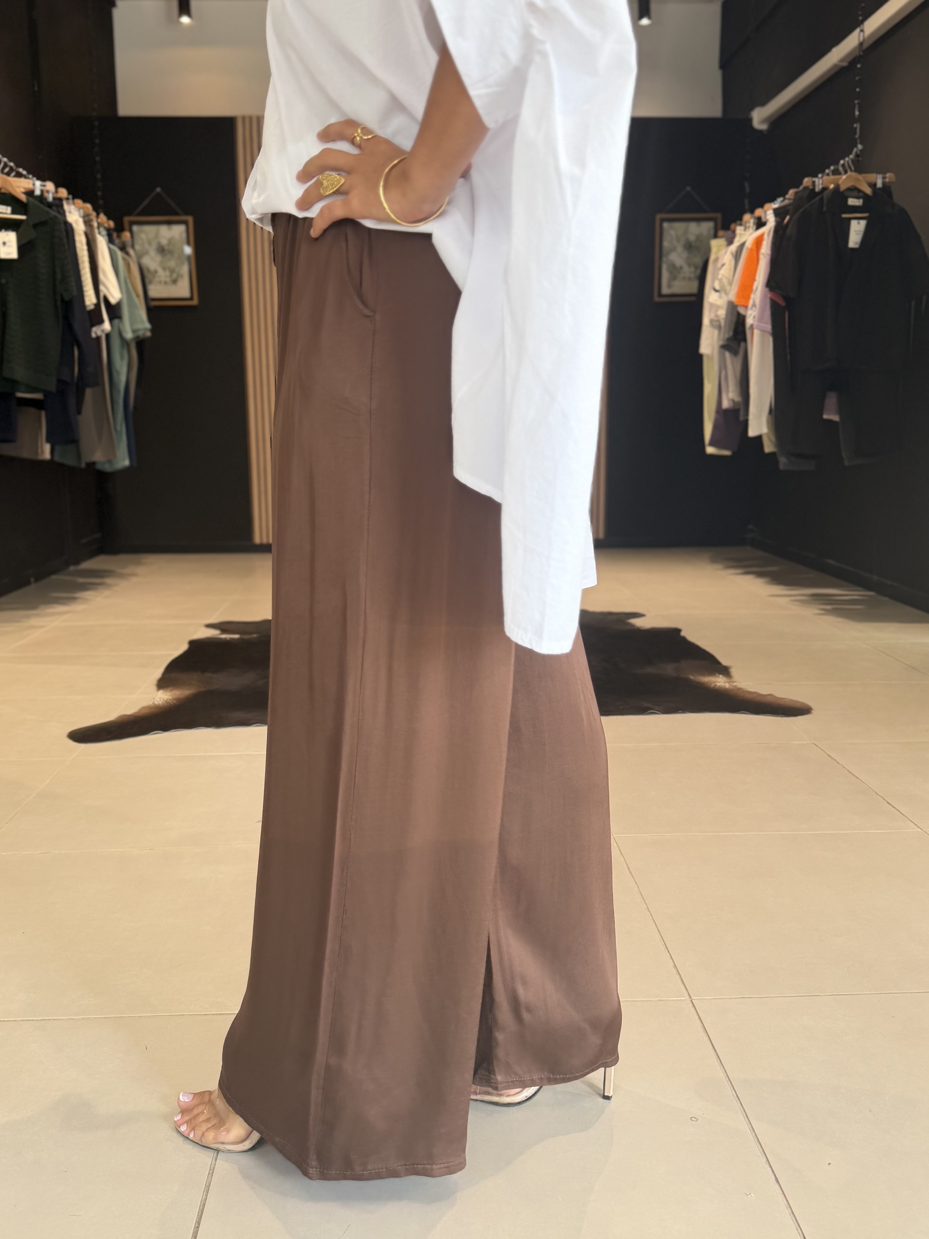 pantalon maira marrron