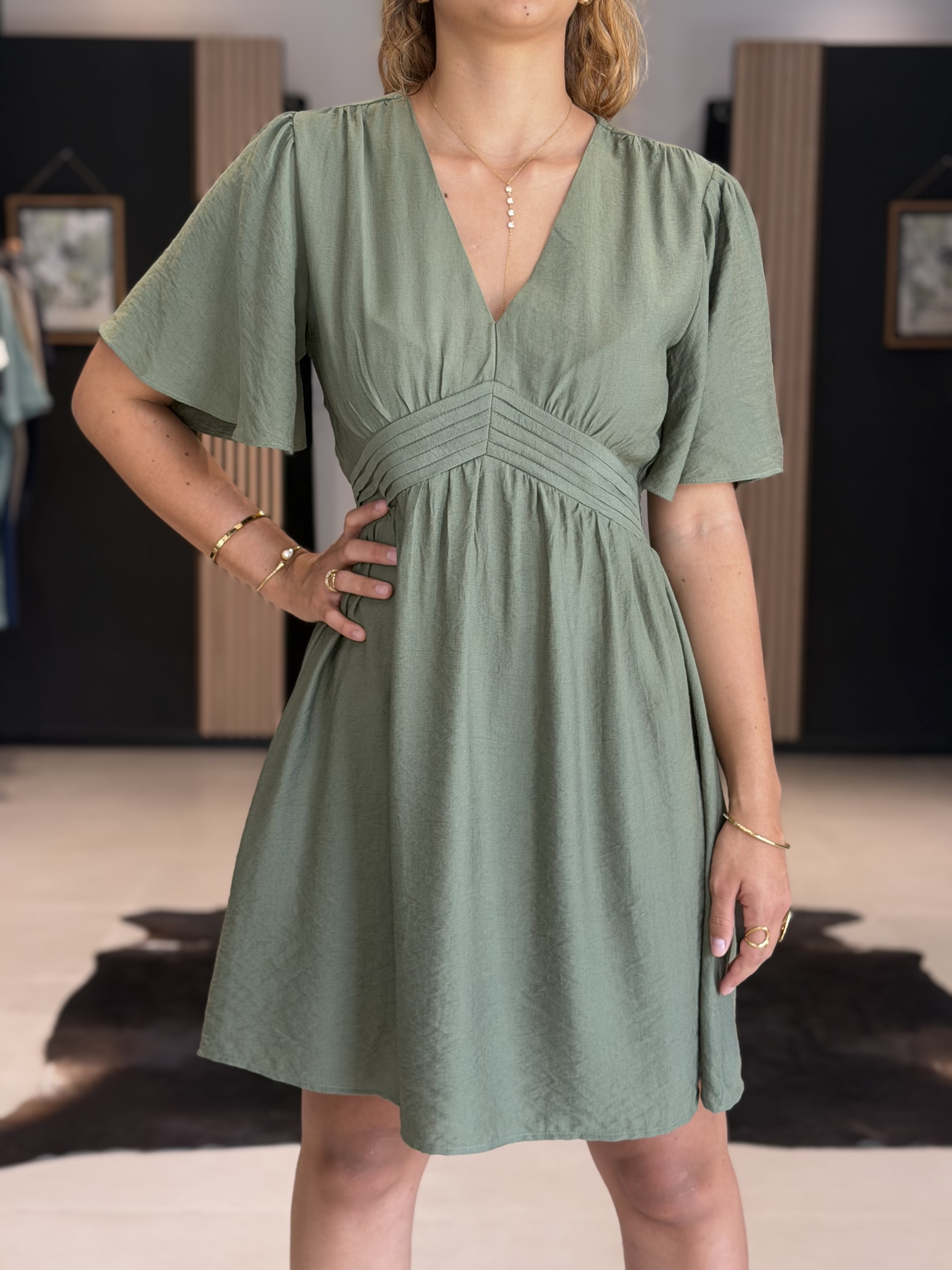 robe lina kaki perle des iles 974