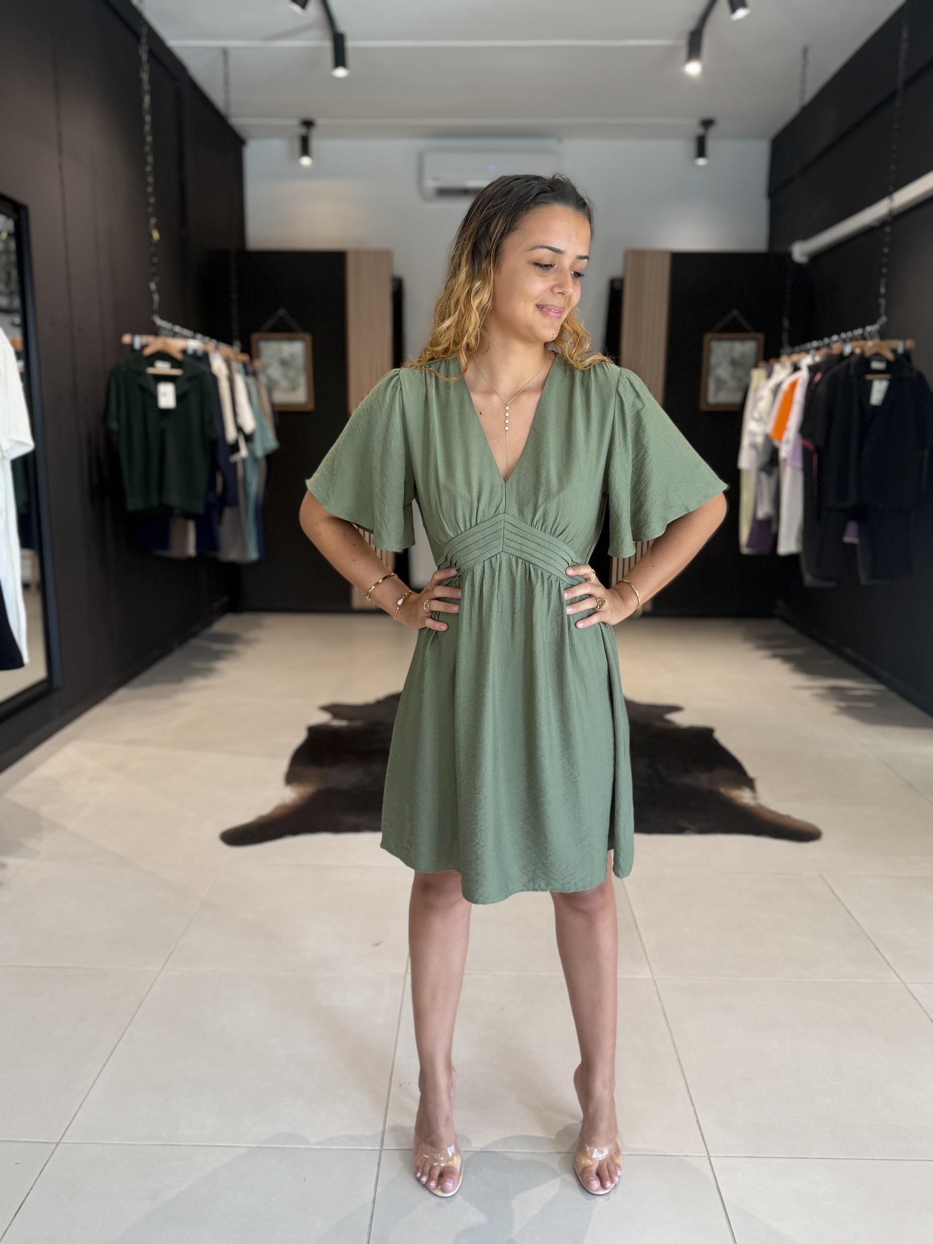 robe lina kaki perle des iles 974