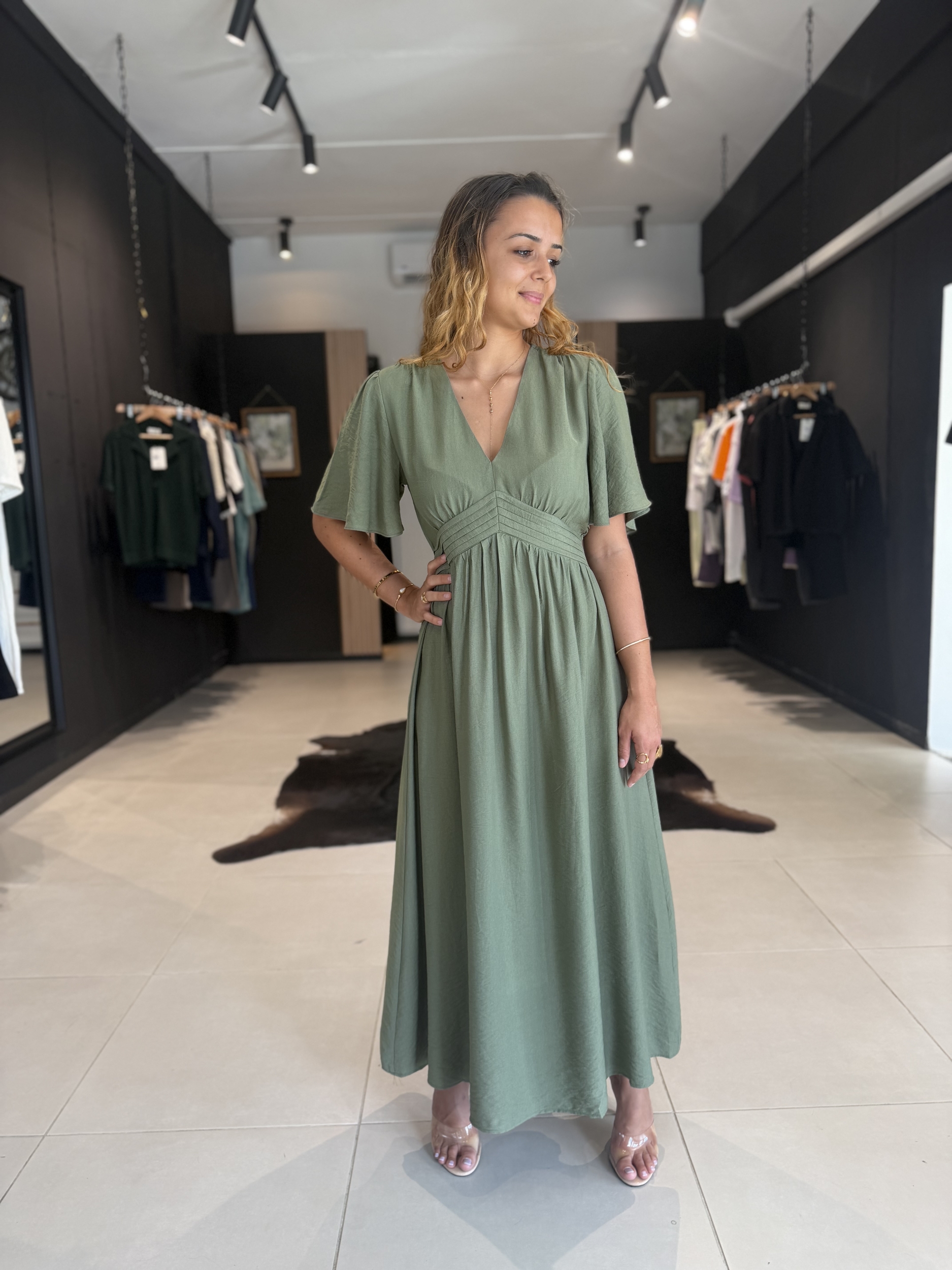 robe lina kaki perle des iles 974