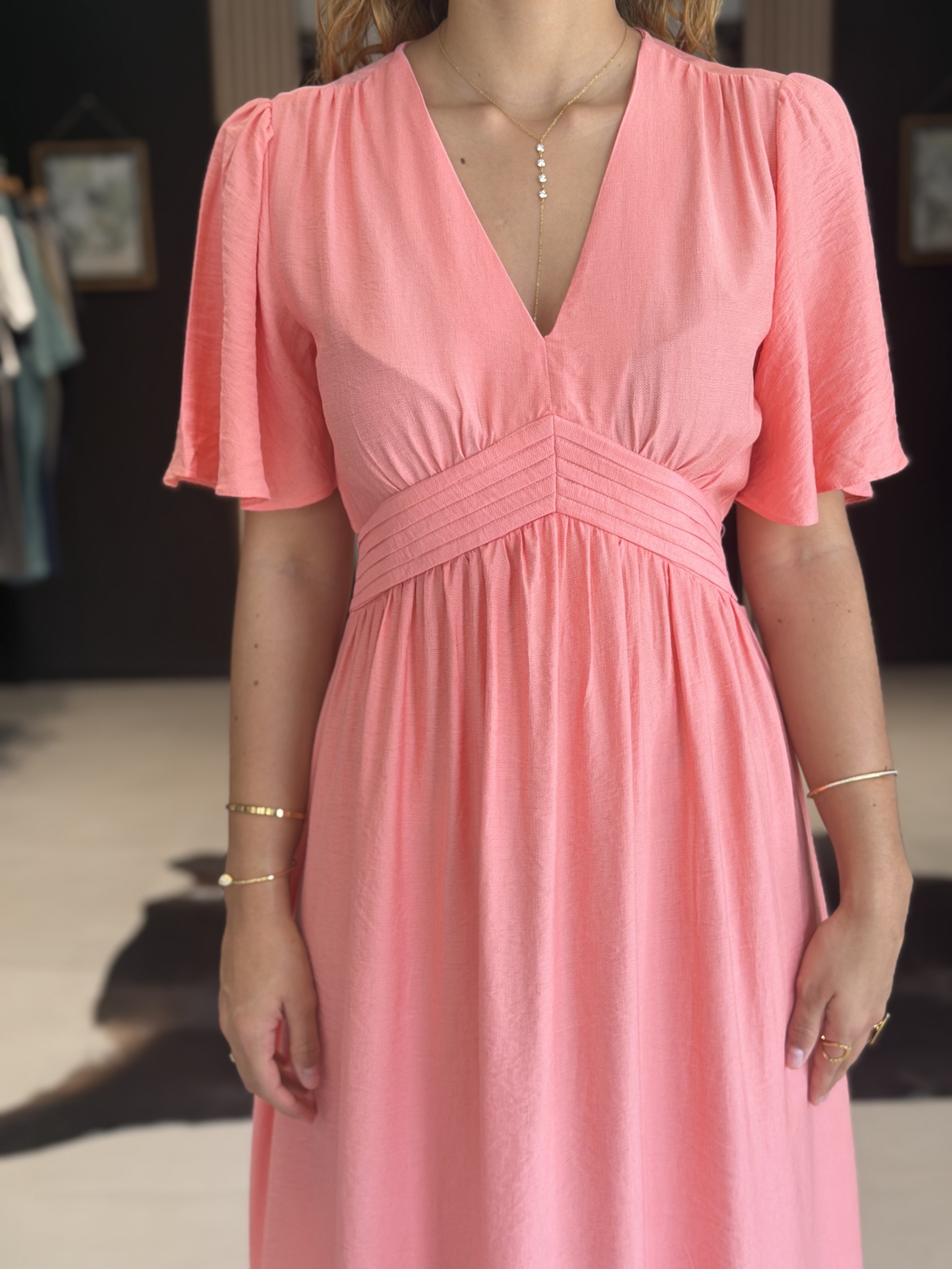 robe lina saumon perle des iles 974