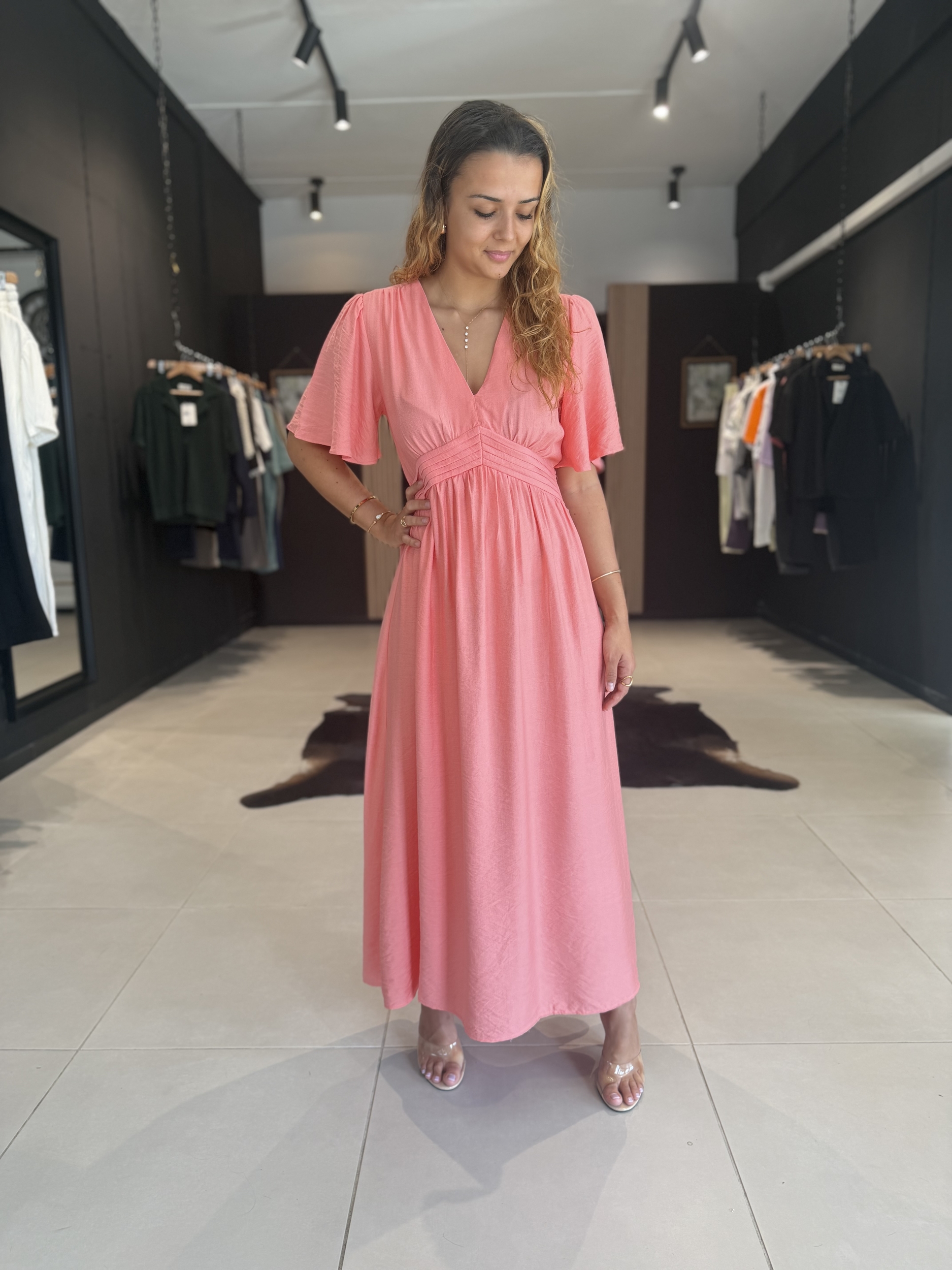 robe lina saumon perle des iles 974
