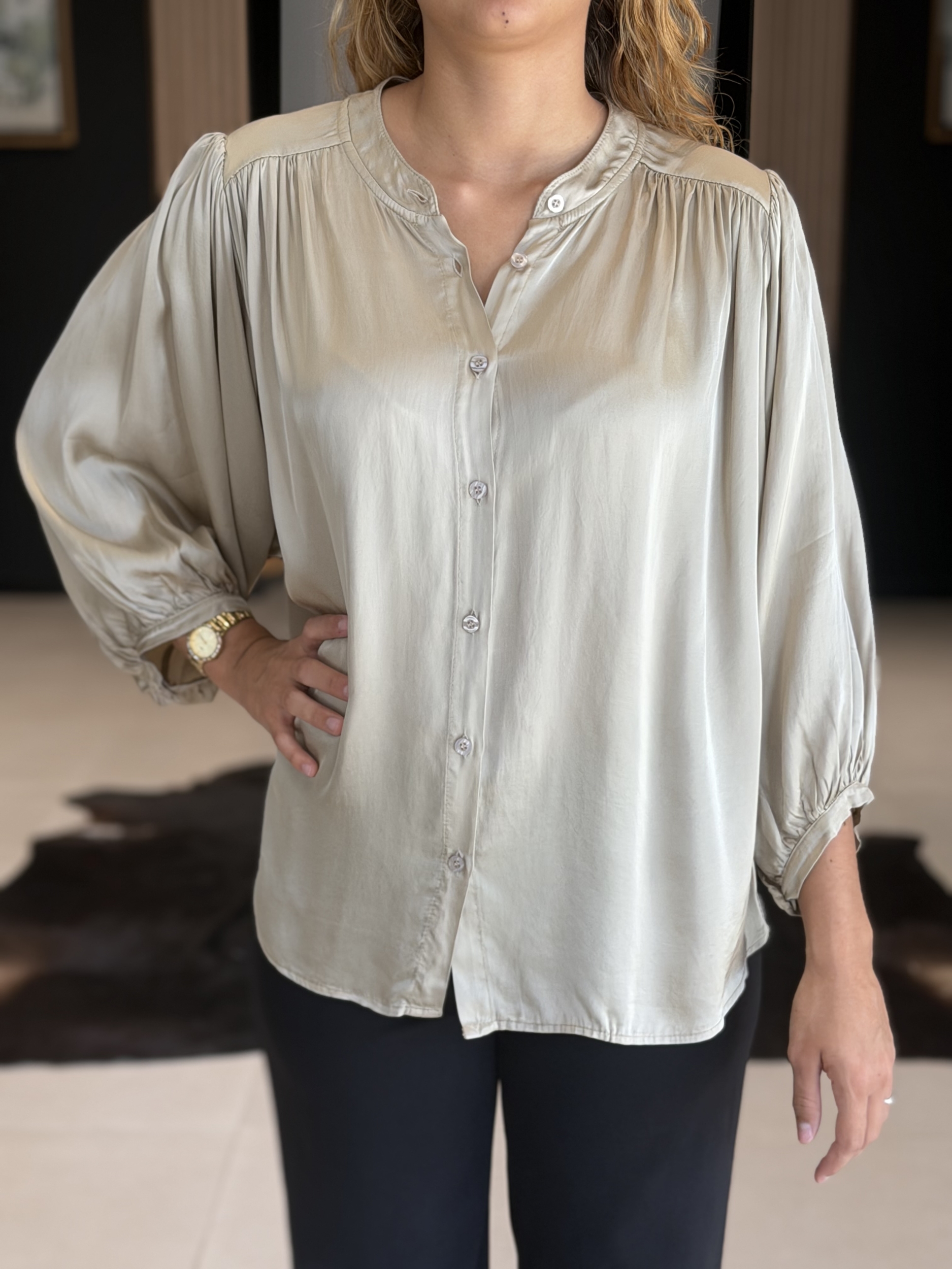 blouse naila beige perle des iles 974
