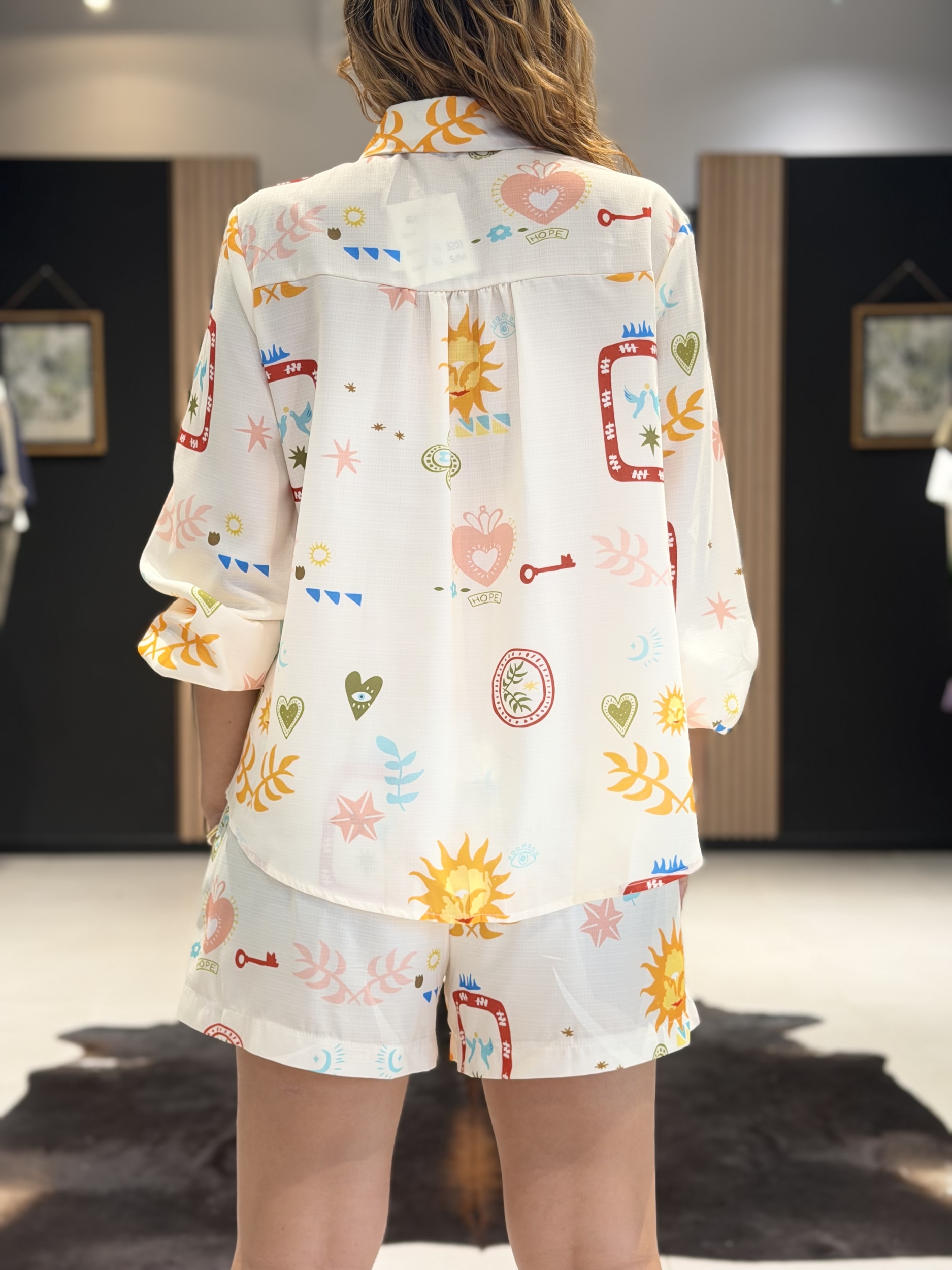 chemise SHORT SUNNY perle des iles 974