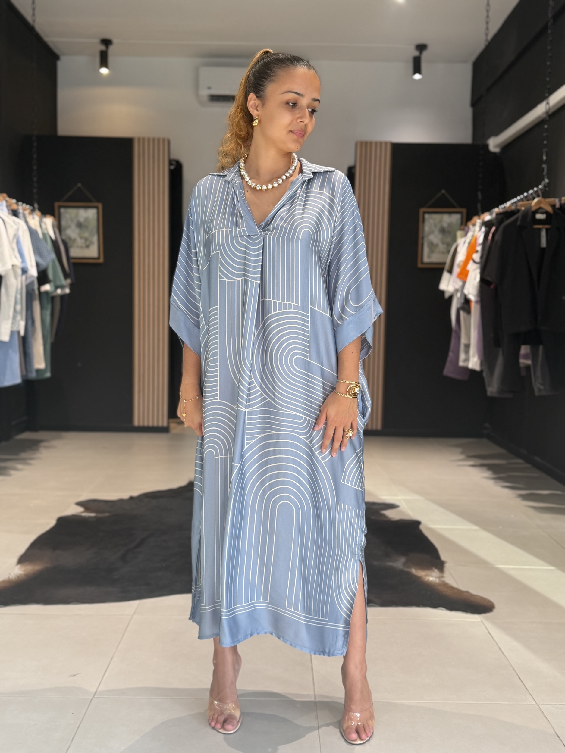 robe imperial bleu ciel perle des iles 974 mode femme la reunion grande taille