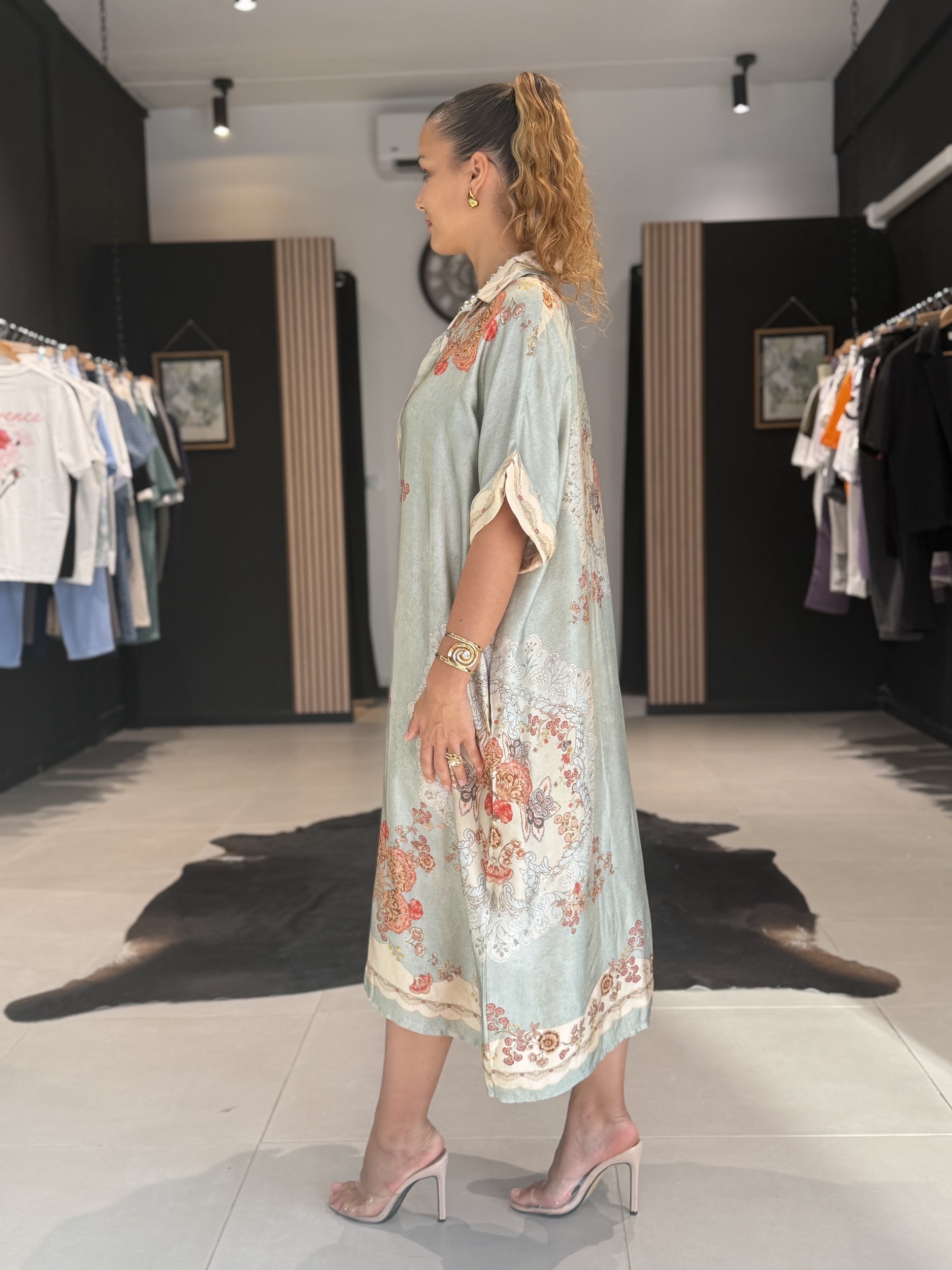 robe amalia bleu marine perle des iles 974 mode femme la reunion grande taille