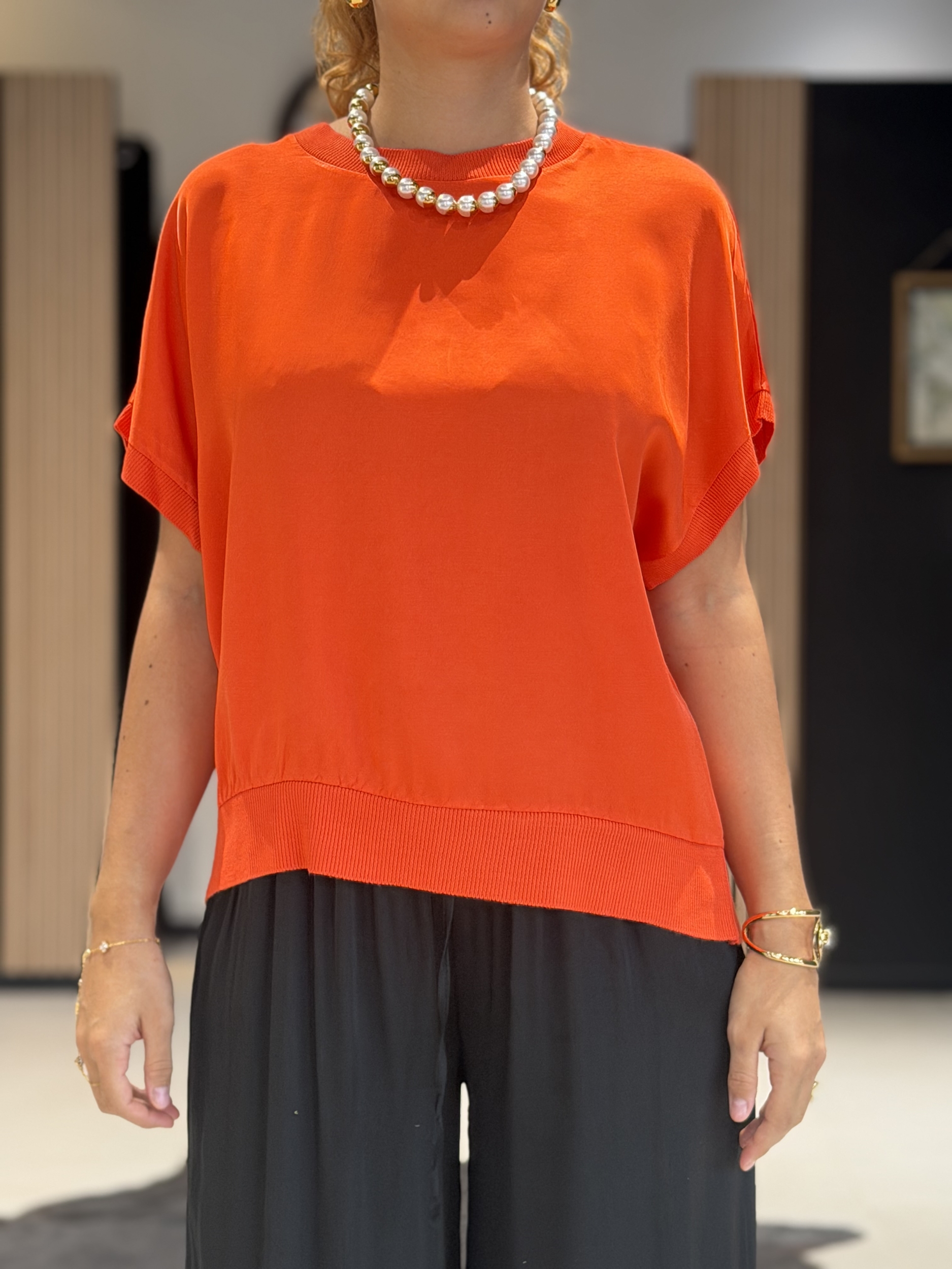 top fany orange perle des iles 974 mode femme3433
