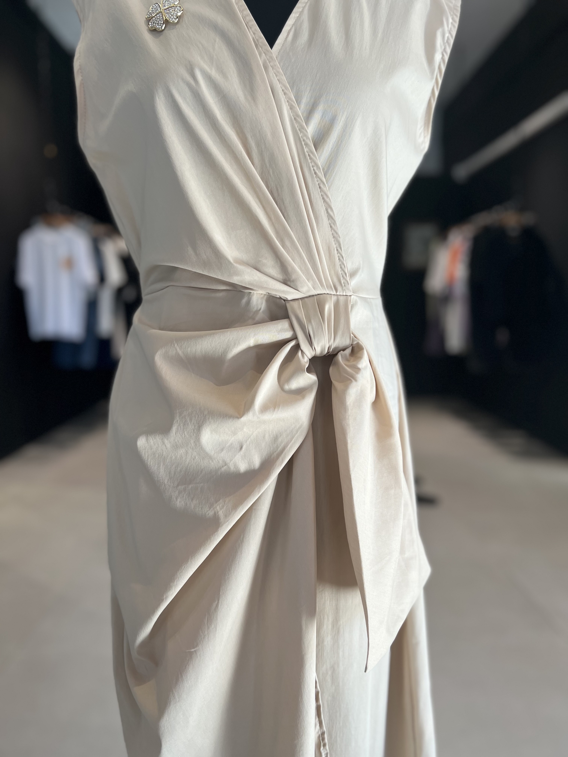 robe nouee beige perle des iles 974 mode femme