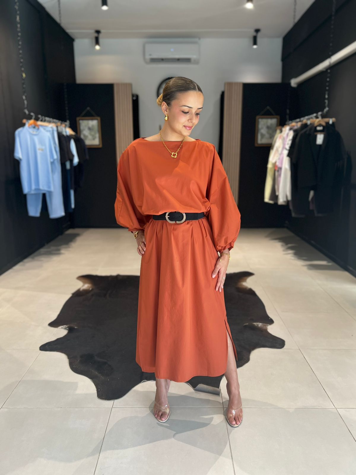 robe toscane terracotta perle des iles 974 mode femme