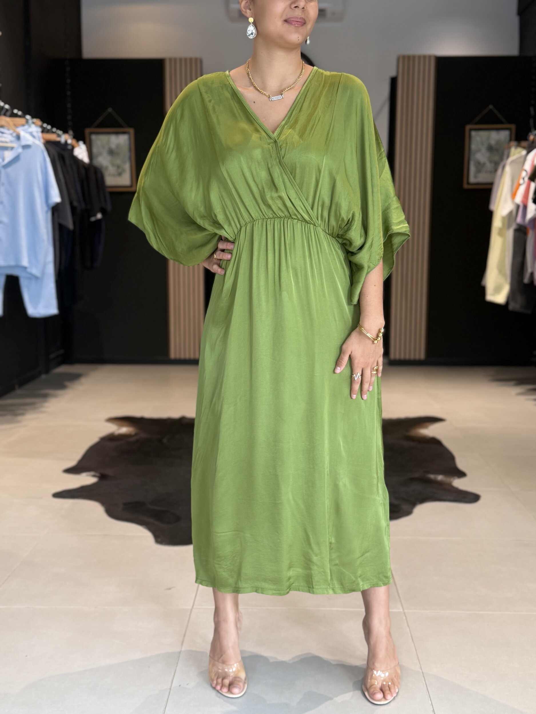 robe verte perle des iles mode 974 grande taille