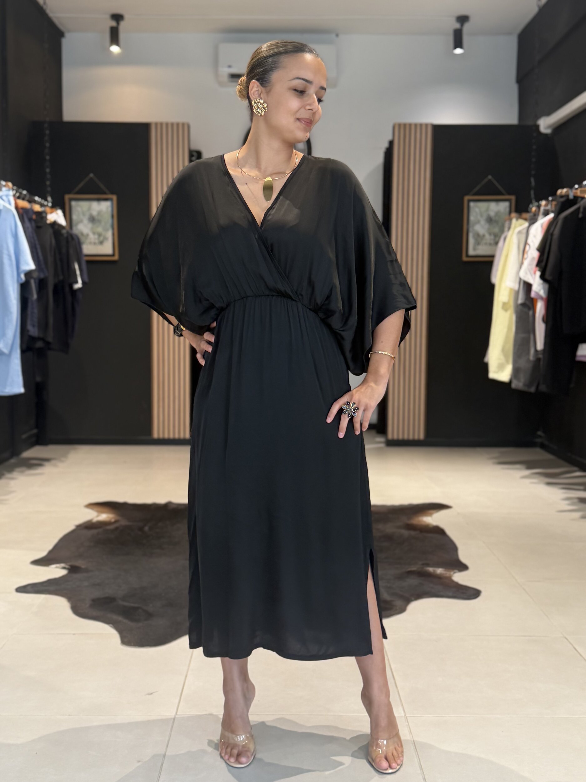 robe noir perle des iles mode 974 grande taille