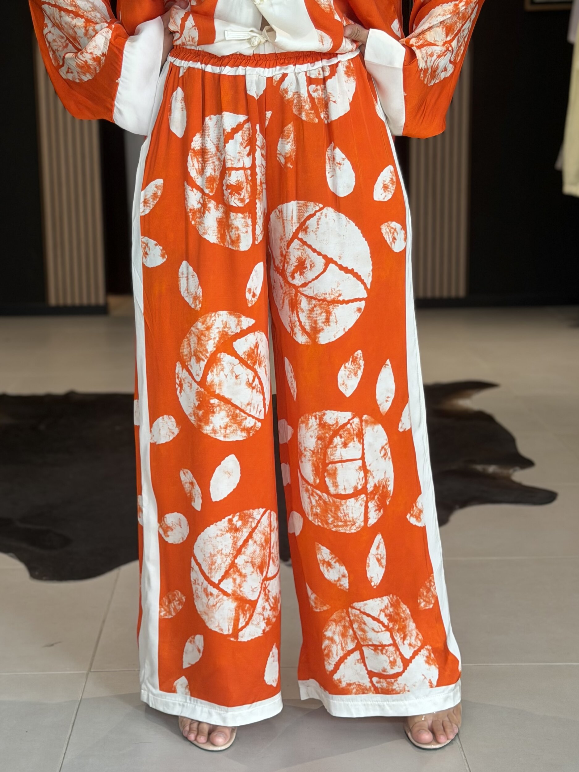 KIMONO ORANGE PERLE DES ILES 974 MODE FEMME