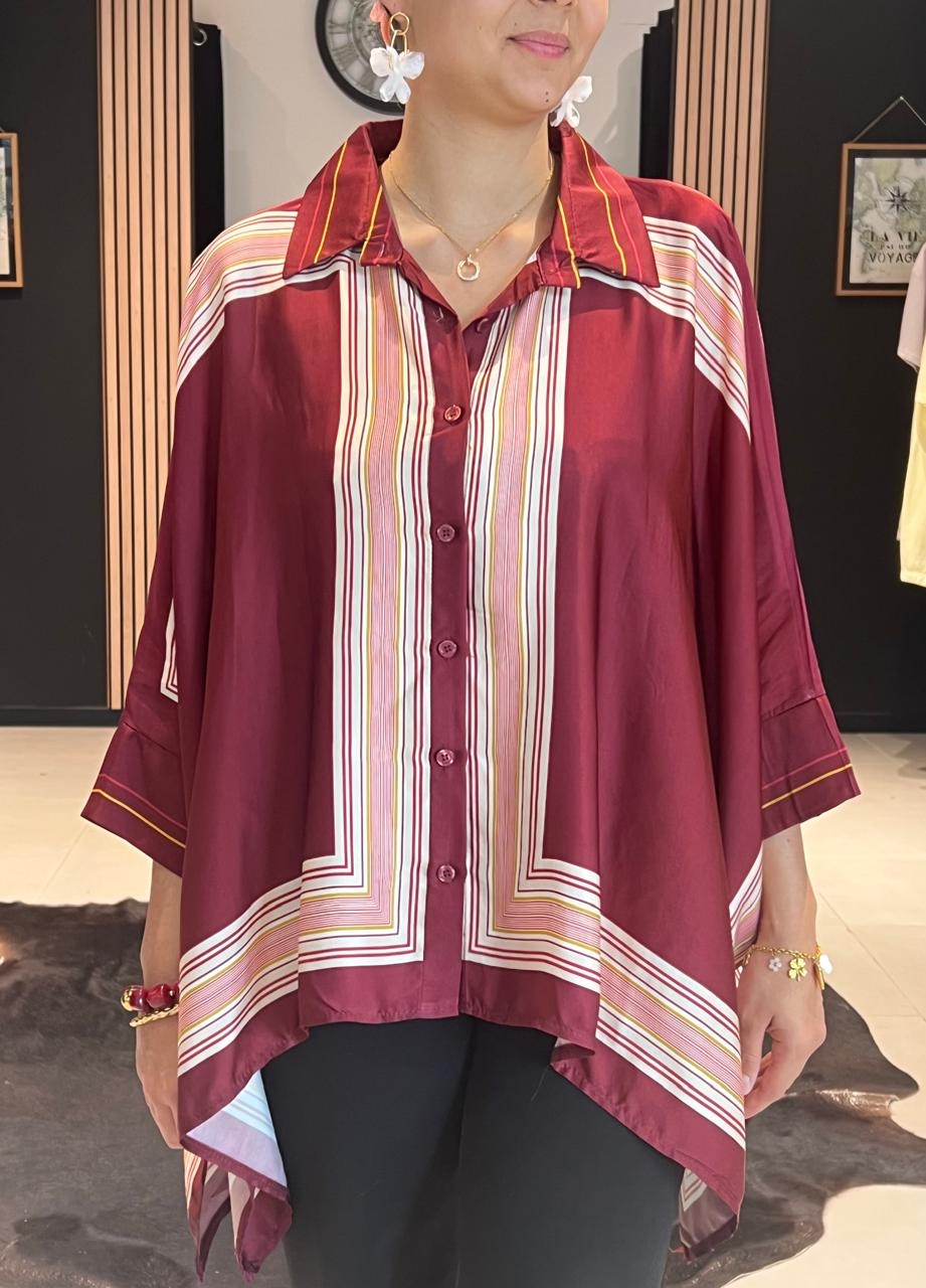 chemise poncho perle des iles mode 974 grande taille