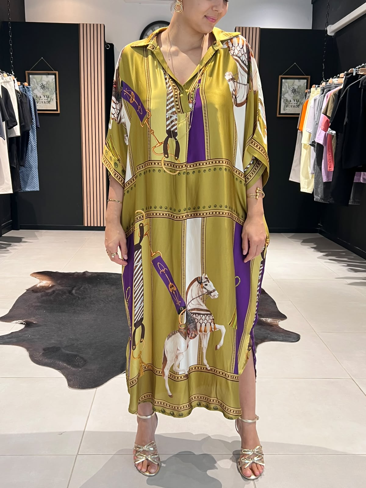 robe hermesita olive perle des iles