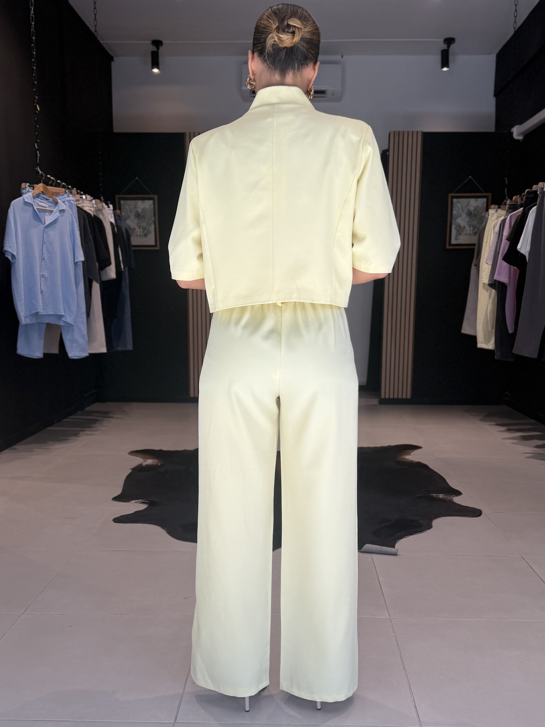 ENSEMBLE E BLAZER jaune PERLE DES ILES