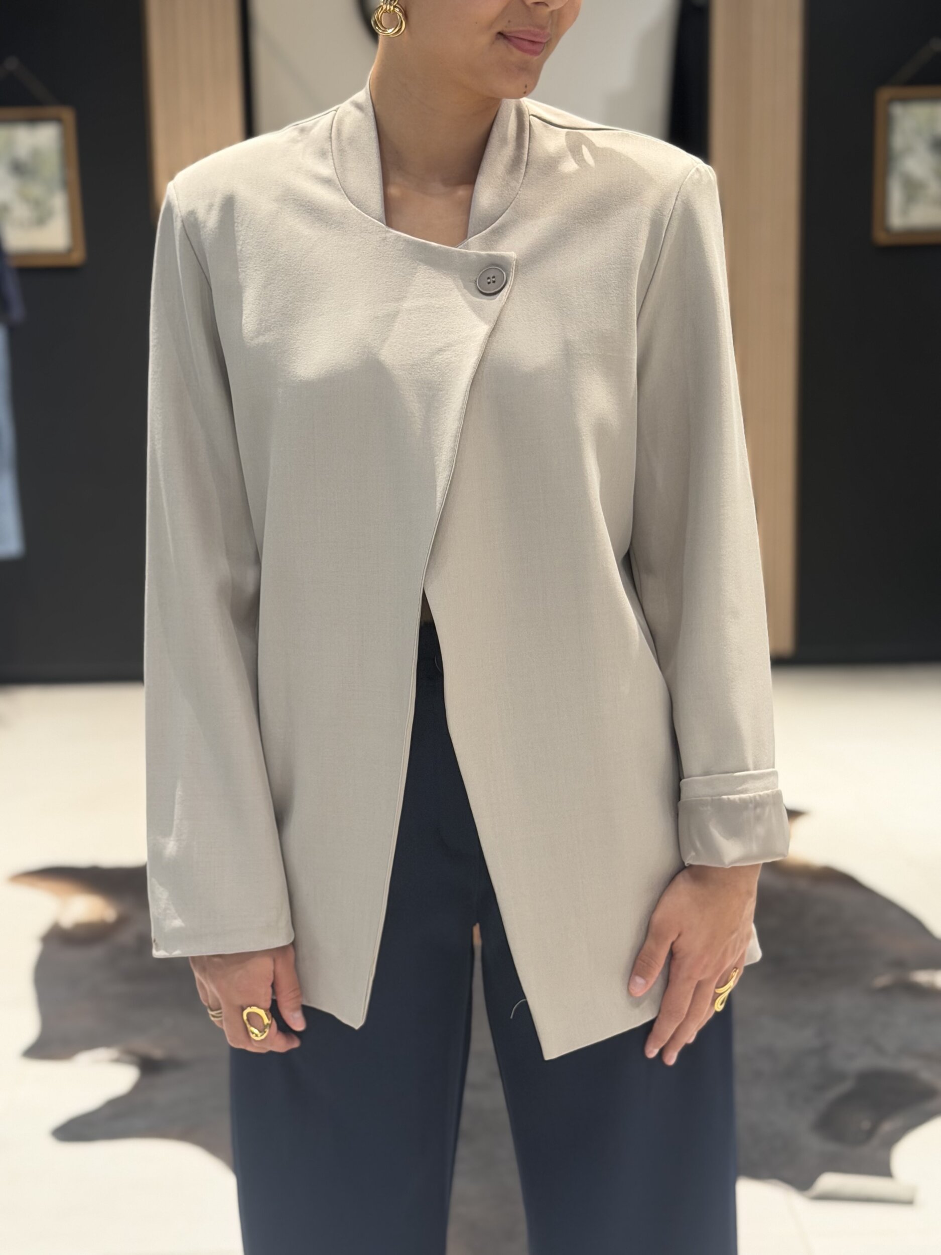 veste blazer asymetrique perle des iles 974 mode femme